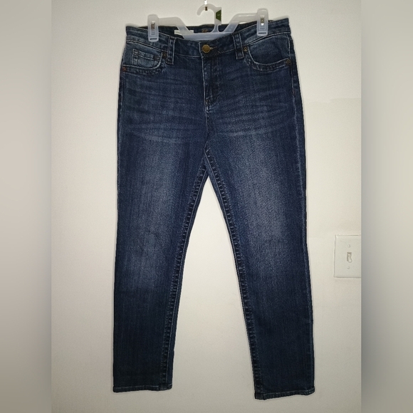 Kut From The Kloth Stevie Straight Leg Women's Blue Denim Jeans - Picture 2 of 9